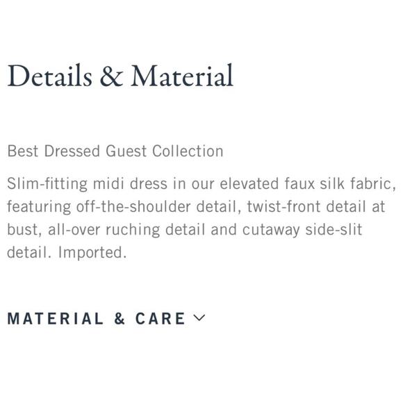 Abercrombie Off Shoulder Ruched Black Midi Dress Small Black Event Cocktail LBD - Picture 3 of 12